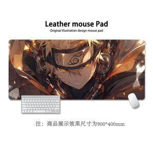 Bandai | Anime Naruto Mouse Pad Naruto Sasuke Kakashi Extra Large Thickened Konoha Village Boys Computer Desk Mat