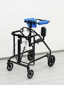 Physio Walker with Castors & Adjustable Seat | Underarm Walking Support for Rehabilitation & Training
