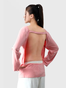 Special Summer Heat Wave Back Exposure Cotton T-Shirt Pure Cotton Sweat Absorbent Breathable Short Sleeve Long Sleeve Womens Top