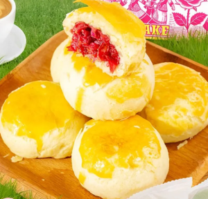 Butter Rose Flower Cake Pastry Crispy Cake 260g 520g    黄油玫瑰鲜花饼