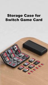Hagibis | Hagibis Hộp Đựng Thẻ Trò Chơi Cho Nintendo Switch 1/2/OLED/Lite Di Động Từ Tính Sắp Xếp Lưu Trữ Với Micro SD Box Kit