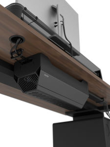 Cxno Desk underneath Cable Organizer Box Power Cable Rack Storage Gaming Computer Case Wire Storage Box Home Office Desk