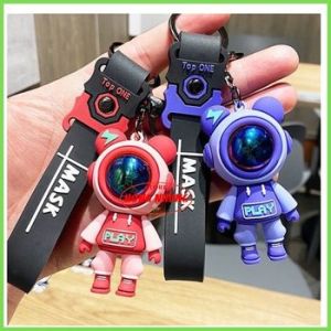 [ Video thật] Móc Khóa Hình Khấu Phi Hành Gia Dễ Thương Màu Sắc Hấp Dẫn