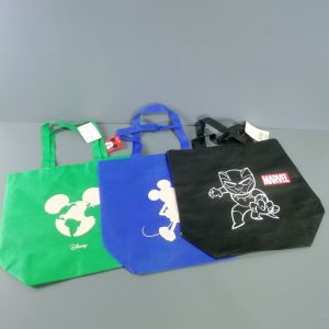 Foreign Trade Korean Original Order Cartoon Large Capacity Non-Woven Portable Shopping Bag Environmental Protection Supermarket Bag Gift Bag Buggy Bag