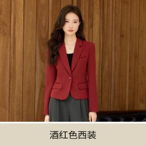 Elegant Short Womens Suit Jacket Petite Size Fashionable Ladys Premium Feel Early Autumn New Arrival Single Button Closure