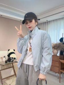 Korean Style Short Womens Jacket Stand Collar Climbing Suit Spring Autumn New Model Small Size Super Beautiful Coat