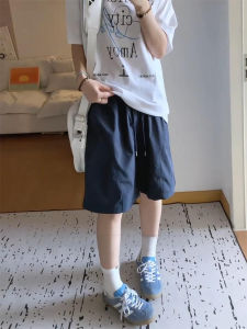 Quick Dry Ice Silk Shorts Mens Summer Thin American Sports Outdoor Climbing Five-Point Pants Loose Straight Leg Casual Shorts