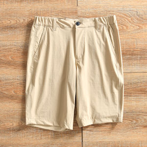 Quick Dry Outdoor Mens Shorts Lightweight Water Resistant Elastic Straight Leg Nylon Summer Sports Shorts Casual Pants