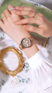 REBIRTH Jam Tangan Wanita Lebah Tahan Air Original Teratas Gelang Modis Retro Vintage Fashion Elegan Cewe Jam