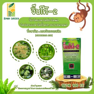 จิ๊บโต้ -2 ขนาด 100cc กรดจิบเบอร์เรลลิค แอซิด 2% (Gibberellic Acid ) ยายืดช่อดอก ยืดรวงข้าว ยืดต้นกล้า