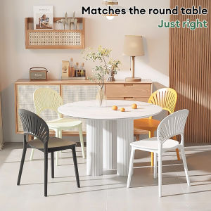 ​​FairCraft Nordic Chair Plastic Chair Thickened Dining Chair Furniture Home Chair Cafe Chair Study Chair Living Chair
