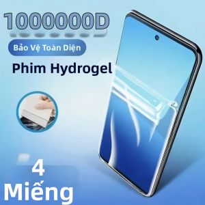 Bộ 4 Miếng Dán Bảo Vệ Màn Hình HD Hydrogel Cho Xiaomi Redmi Note 14/15/12/11/9/8/10 Pro 12S 11S 10S 9S - Phim Bảo Vệ Mặt Trước Chống Trầy Xước