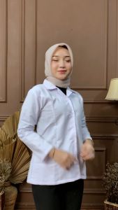Baju Dinas Putih Wanita Jumbo Super Jumbo: Seragam Guru & PNS/ASN