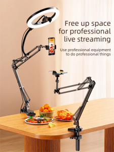 THE.TREE | Lighted Livestreaming Stand Desk Mount Multi-functional Phone Bracket