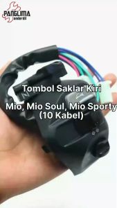 Handel Switch Kiri-Left Mio Lama & Mio Soul & Mio Sporty & Jupiter Z Old-Burhan 10 Kabel Handle-Hendle-Hendel-Holder Saklar Lampu Depan Dim-Sen-Sein-Klakson