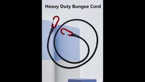 Heavy Duty Bungee Cord Elastic Tie Strap String Carabiner Hooks Kayak Cycling Luggage Packing Ropes Camping Accessories