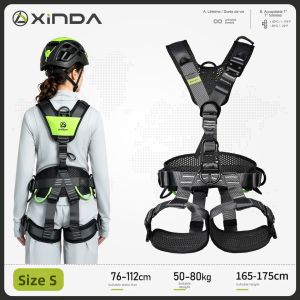 Xinda | 3D Ventilated Full Body Safety Harness for High-Altitude Work & Outdoor Climbing