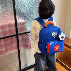 Cute Football Shaped Kids Kindergarten Backpack Cartoon School Bag for Boys and Girls Perfect Back to School Gift