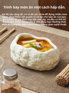 YOGEHOME | Đĩa Sâu Hình Dạng Không Đều Mẫu Đá Vàng