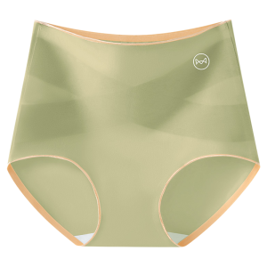 miiow | High Waist Pure Cotton Womens Underwear Antibacterial Large Size Triangle Panties Seamless Comfortable Breathable Briefs