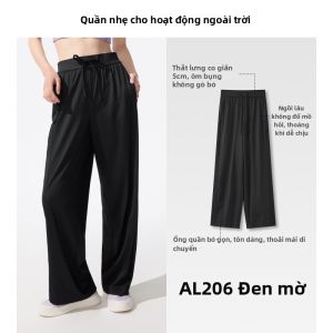 Quần ống rộng BENEUNDER vải lụa băng mỏng giặt nhanh khô kiểu thể thao