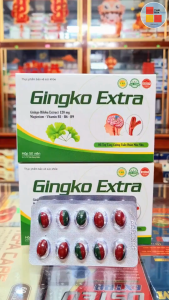 Viên Bổ Não Gingko Extra. Tăng Cường Tuần Hoàn Máu - Giảm Nhức Đầu Chóng Mặt Tê Bì Chân Tay