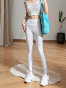 ผู้หญิงเอวสูงกระชับไม่มีรอยต่อ Butt-Lifting ยืดกระชับสัดส่วนสบาย Moisture-Wicking Breathable ฟิตเนสโยคะ