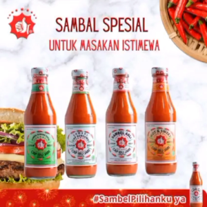 1 PCS X 320 ML Sambal Vegetarian Cap Ibu Jari Jempol 320 ML Botol Pedas.