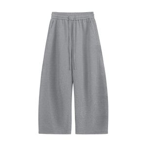 Quần Sweatpants Ống Thẳng Rơi Màu Trơn Phong Cách Athleisure