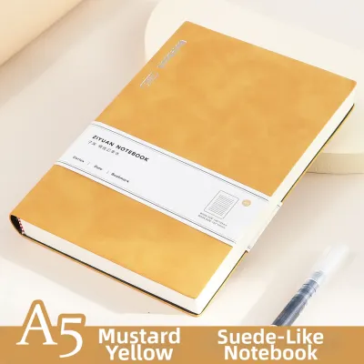 Thick Soft Leather Notebook A5 Size Simple Ins Style Artistic Premium College Student Diary Business Meeting Record Female Version