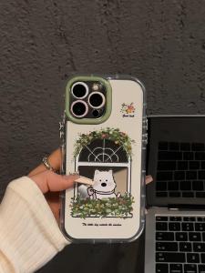 Ins Style Cute West Highland Phone Case Compatible with  16/15Promax Redmi Note 14/13 Original Design Couple Protective Cover