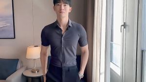 kemeja pria dewasa premium the executive pendek polos kasual slim fit bahan katun elastis warna Dark Grey ukuran S M L XL