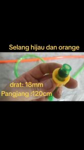 Selang Sprayer Elektrik dan Manual: Tangki Warna HIJAU 120 cm