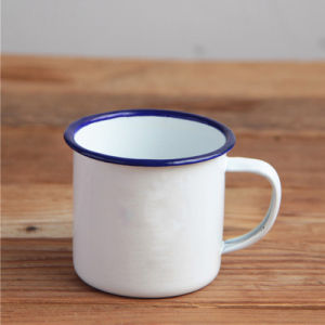 Red Enamel Cup New Year Cake Cup Tiger Year New Year Countdown Pure Color Internet Famous Mugs Decorative Gift Cup