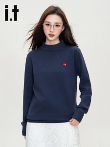 izzue | Semi-high Neck Warm Winter Knit Sweater