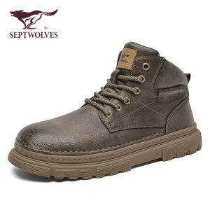 SEPTWOLVES | Thick Sole Elevating Mens Work Boots Boots