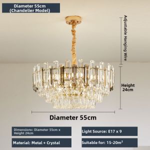 LAIDENG | Luxurious Crystal LED Lighting Fixture