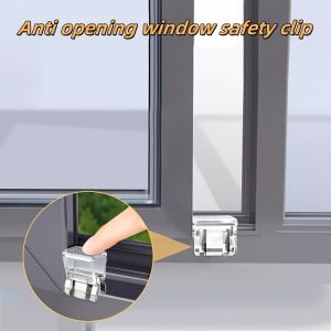 6-Piece heavy-duty sliding window lock screen fixing clip window rail fixing safety clip screen window and door safety plug