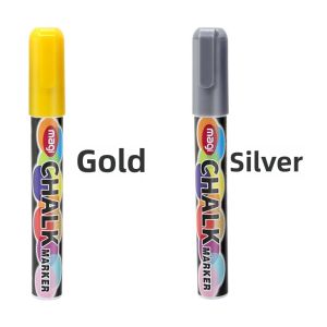 Water Soluble White Liquid Chalkboard Marker Pen Dust Free Graffiti Drawing Pen for Glass Blackboard Erasable Business Supplies