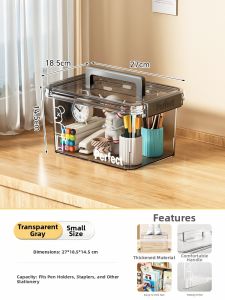Transparent Thickened Dustproof Book Storage Box