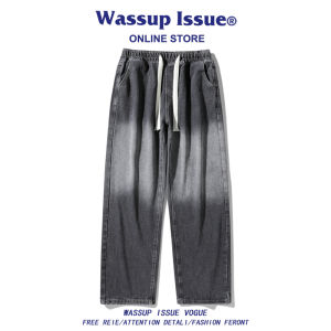 WASSUP ISSUE | Quần Jeans Đùi Rộng Phong Cách Mòn Ốm