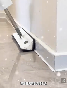 New Type of Mop Specifically for Stair Steps Straight Triangular Double-Sided Mop Hands-Free Washing