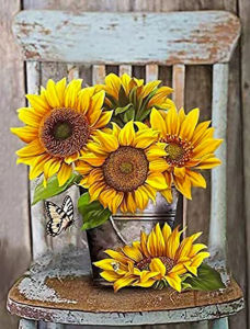 500/1000/1200/2000PCS Jigsaw Puzzle Beautiful Sunflower Farm Scene For Adults Perfect For Quiet Evening Activity