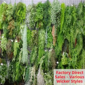 Indoor Wall Decorative Faux Plant Vine Persian Grass Ceiling Plastic Flower Landscape Materials Greenery Artificial Flowers