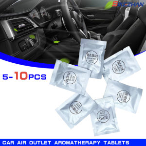 5-10PCS Car Air Outlet Aromatherapy Tablets Air Outlet Supplement Tablets Small Fan Pe Solid Fragrance Tablets Perfume Pads