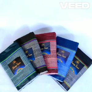 Sarung Tenun Berkualitas Warna Biru Hitam Merah Coklat Hijau untuk Anak dan Dewasa
