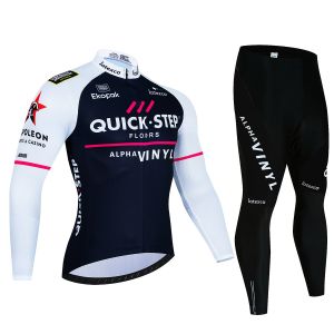 Nam Mùa Đông Nhiệt Trang Đi Xe Đạp Áo Bộ MTB Xe Đạp Quần Áo Bước Nhanh Đi Xe Đạp Quần Áo Dài Tay GEL Thoáng Khí Miếng Lót