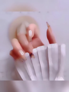 CB KP Kuku Palsu Panjang Premium Extension Manicure French Fake Nail Art 3D Hiasan Berlian
