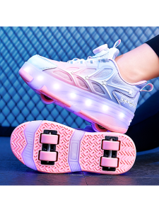 SHIWU | Kids LED Light-Up Roller Skates – Comfortable Durable & Adjustable for Boys and Girls
