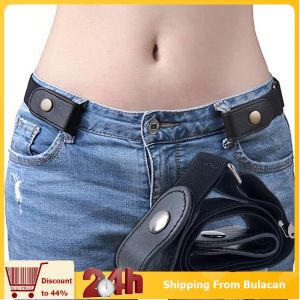 1pcs Women Canvas Elastic Belt Lazy Invisible Belt Women No Trace Jeans Wild Elastic Belt For Women